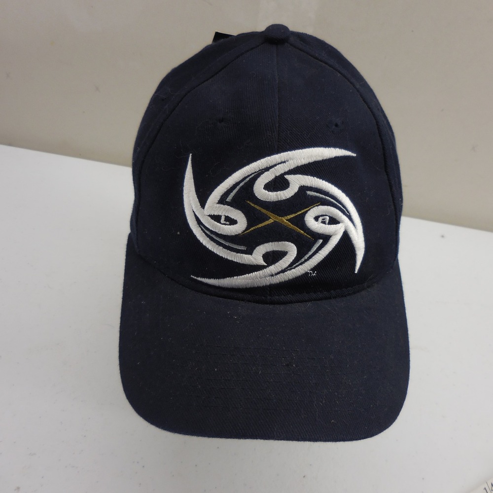 VTG XFL Los Angeles Xtreme Hat Navy Blue Adjustable Strapback Drew Pearson NEW